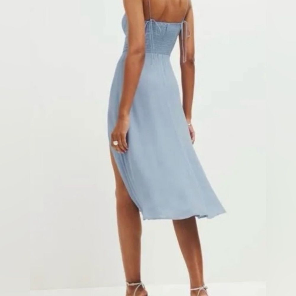 Reformation Juliette Dress in Mineral Blue Size 4 - Picture 3 of 13